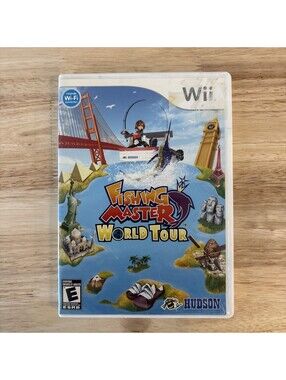 Fishing Master World Tour - Nintendo Wii, 2009 - Complete, CIB - TESTED
